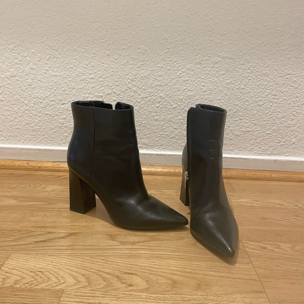 Marc Fisher Black Heeled Boots